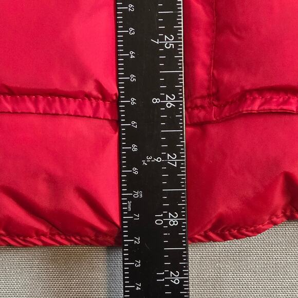 Vintage L.L. Bean Goose Down Puffer Vest Men’s Long 1424BL Made USA Red - Picture 4 of 7